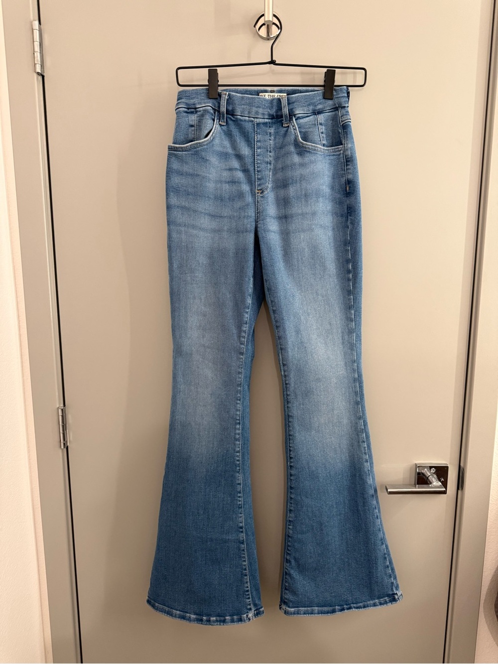 Free People Light Wash Flare Jeans